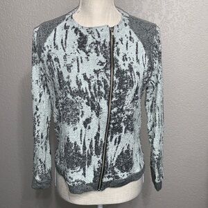 Chaser Burnout Moto Sweater Jacket S